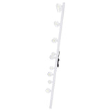 Zayan 32x71 Floor Mirror with LED Lighting, White Gloss