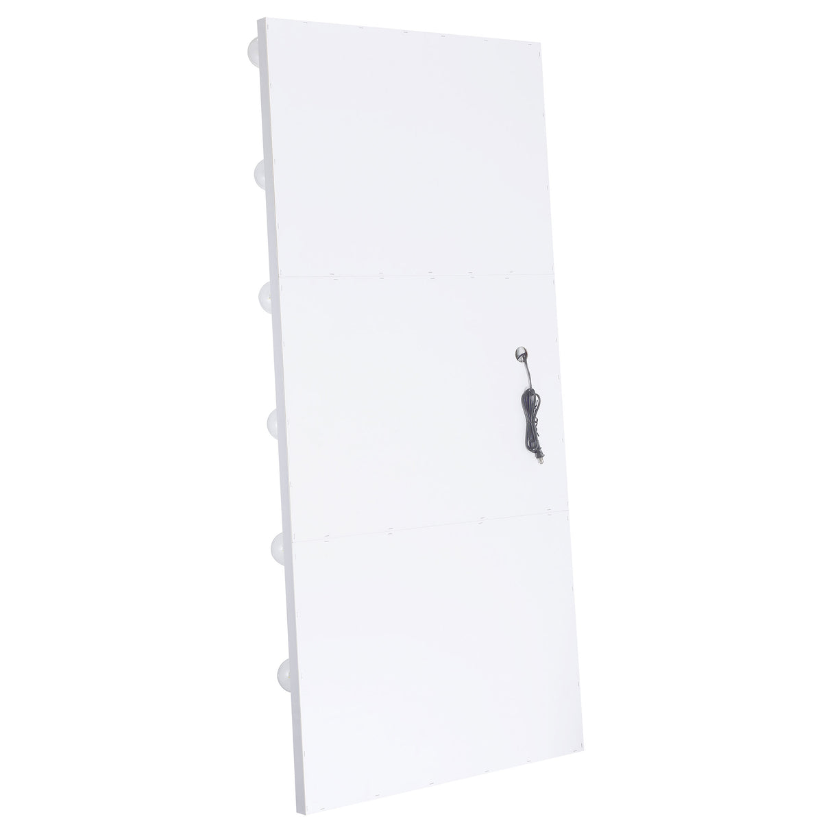 Zayan 32x71 Floor Mirror with LED Lighting, White Gloss
