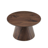 Circular Coffee Table With Adjustable Feet