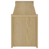 Susac - 3 Piece Entertainment Center With TV Stand And Media Towers - Light Oak