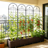 Metal Garden Trellis For Climbing Plants Outdoor Rustproof Plant Support Rose Trellis Netting Trellis