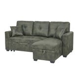 Sectional Sofa With Pull Out Bed, Reversible Chaise