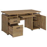 Swan - 2 Drawer Computer Desk - Mango Color