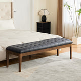 Upholstered End Of Bed Bench With Headrest