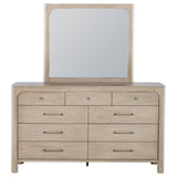 Flores - 9 Drawer Dresser With Mirror - Mango Color