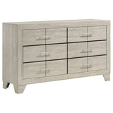 Strout - 4 Piece Queen Bedroom Set With Upholstered Headboard - Rustic