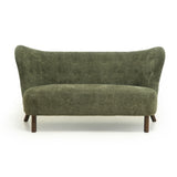 Nordic Chair Laid Back Loveseats With Curved Backres, No Armrests