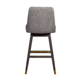 Amelia - Swivel Bar Stool - Gray Oak / Mocha