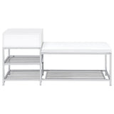 Yesler - 1 Drawer Storage Bench - Glossy White