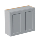 Shaker Wall Cabinet With Soft Close Hinges, Adjustable Shelves, Double Door