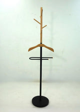 Black Cement and Metal Coat Rack