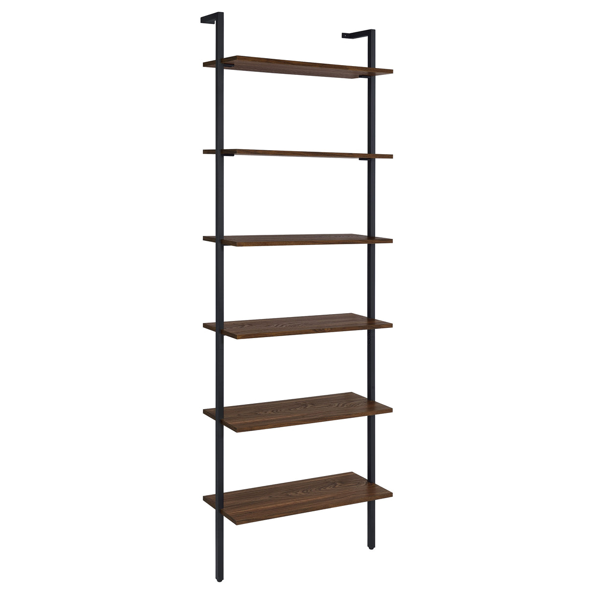 Owens 96" 6-Shelf Wall Bookshelf in Walnut