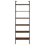 Owens 96" 6-Shelf Wall Bookshelf in Walnut