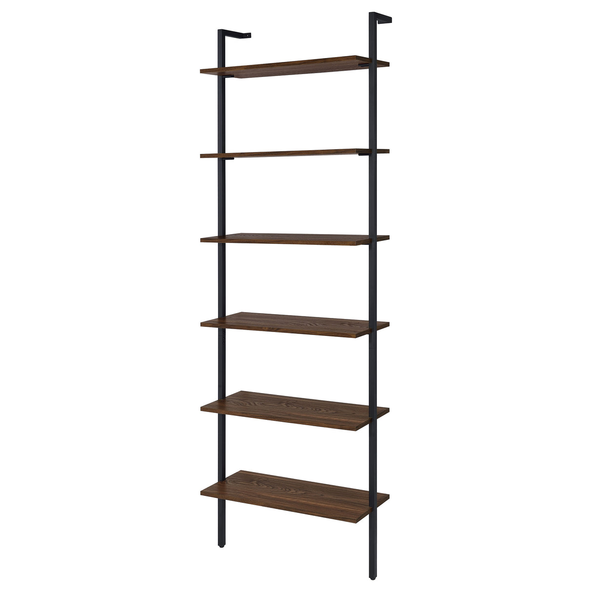 Owens 96" 6-Shelf Wall Bookshelf in Walnut