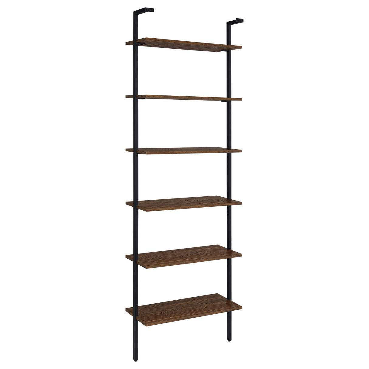 Owens 96" 6-Shelf Wall Bookshelf in Walnut