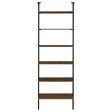 Owens 96" 6-Shelf Wall Bookshelf in Walnut