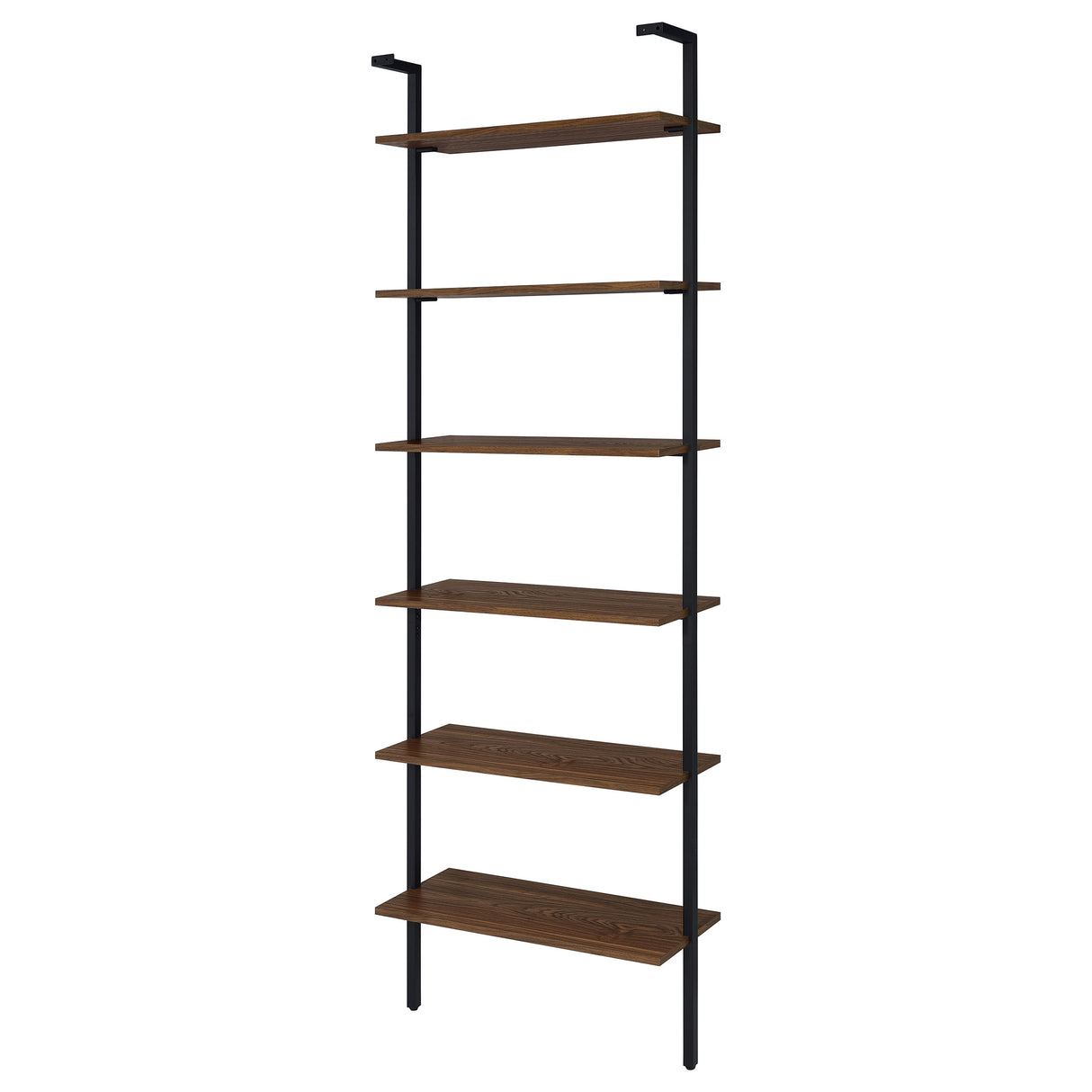 Owens 96" 6-Shelf Wall Bookshelf in Walnut