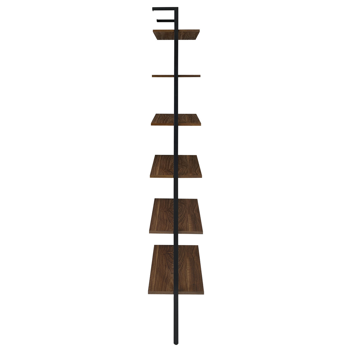 Owens 96" 6-Shelf Wall Bookshelf in Walnut