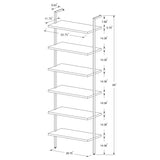 Owens 96" 6-Shelf Wall Bookshelf in Walnut