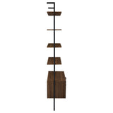 Owens 96" 4-Shelf Bookshelf with Drawers, Walnut