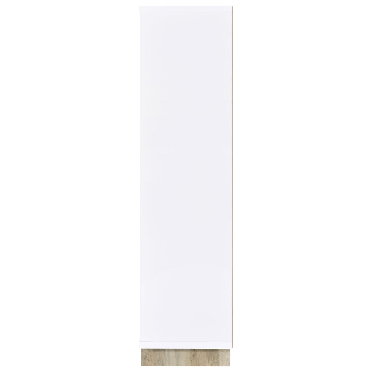Dalton 65" 6-Shelf Bookcase in White and Distressed Pine