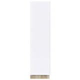 Dalton 65" 6-Shelf Bookcase in White and Distressed Pine