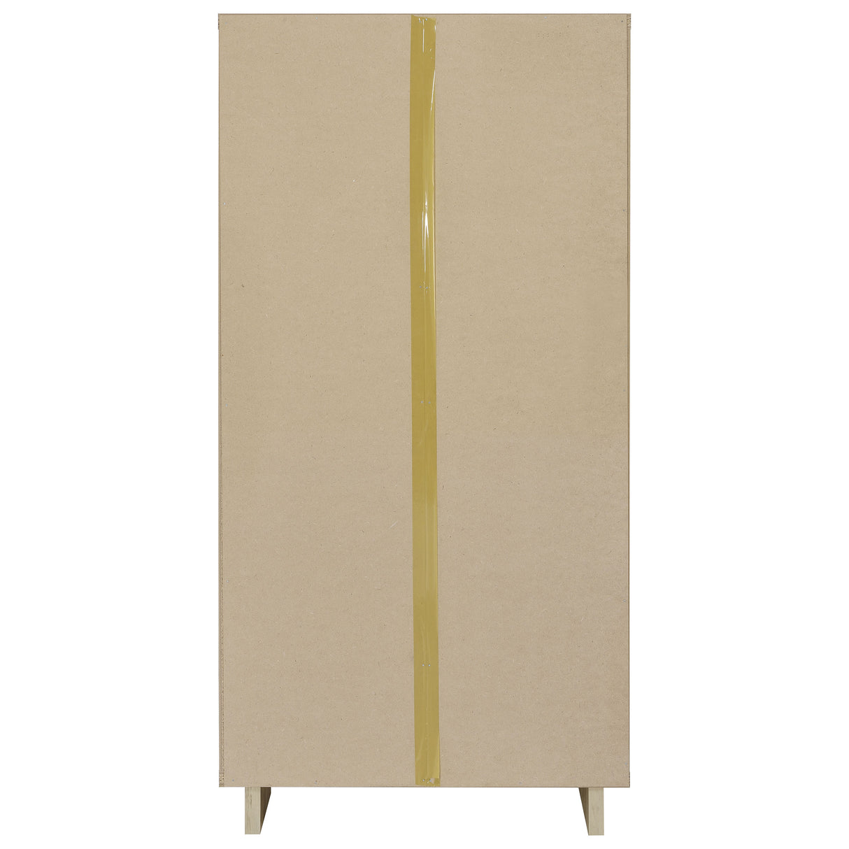 Dalton 65" 6-Shelf Bookcase in White and Distressed Pine