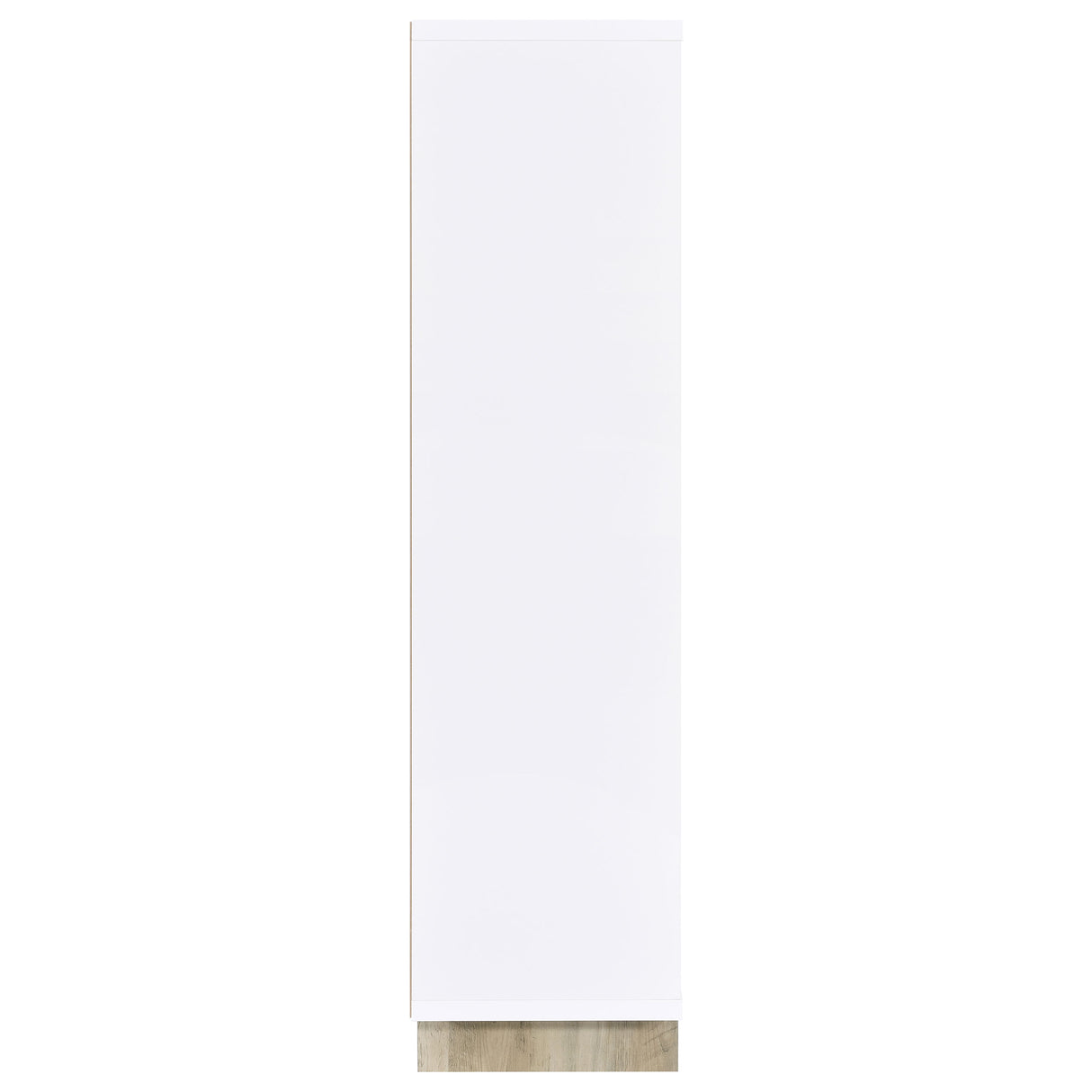 Dalton 65" 6-Shelf Bookcase in White and Distressed Pine