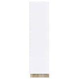 Dalton 65" 6-Shelf Bookcase in White and Distressed Pine
