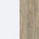 Dalton 65" 6-Shelf Bookcase in White and Distressed Pine