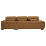 Plather - Sectional Sofa With Chaise - Amber