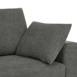 Upholstered Sofa With Toss Pillows - Dark Gray