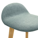 Vera - Upholstered Wood Counter Height Barstool