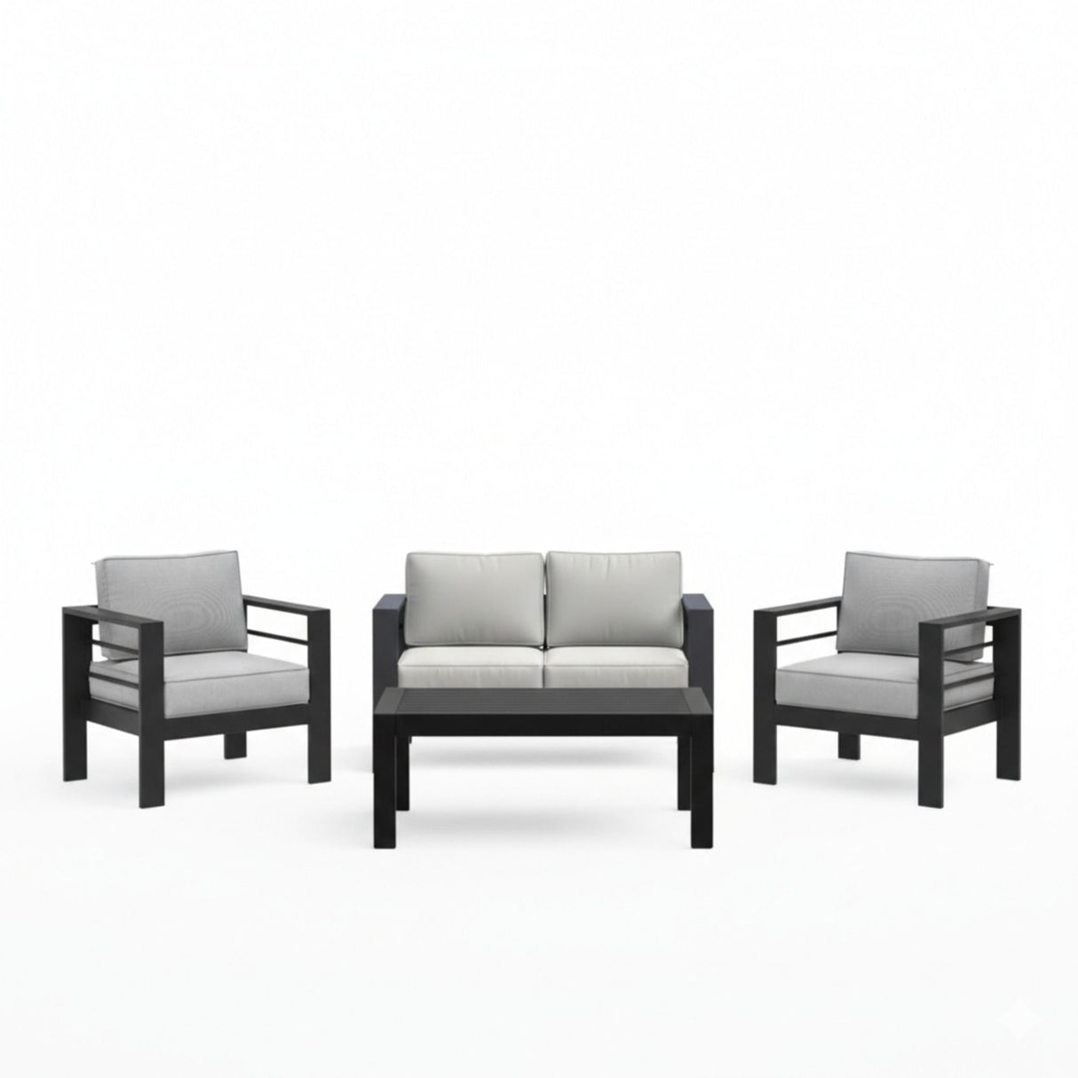 Outdoor Patio Set With All-Weather Thick Cushions