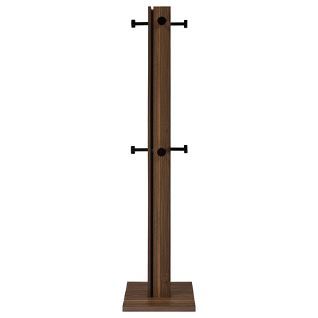 Rikkie Mid-Century Walnut Engineered Wood Coat Rack