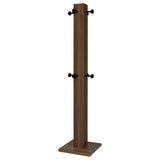 Rikkie Mid-Century Walnut Engineered Wood Coat Rack