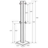 Rikkie Mid-Century Walnut Engineered Wood Coat Rack