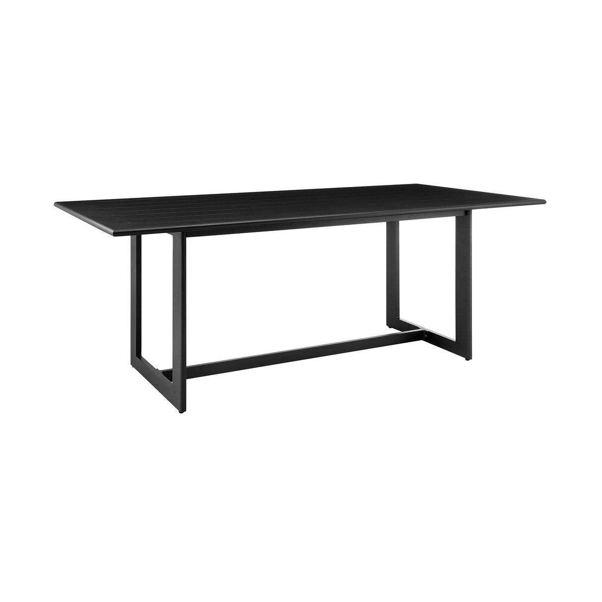Cayman - Outdoor Patio 5-Piece Dining Table Set In Aluminum With Gray Cushions