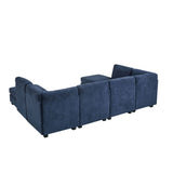 Upholstered Modular Sectional With Removable Cushions