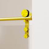 Frameless Single Sliding Shower Doors With Towel Rail & Handle