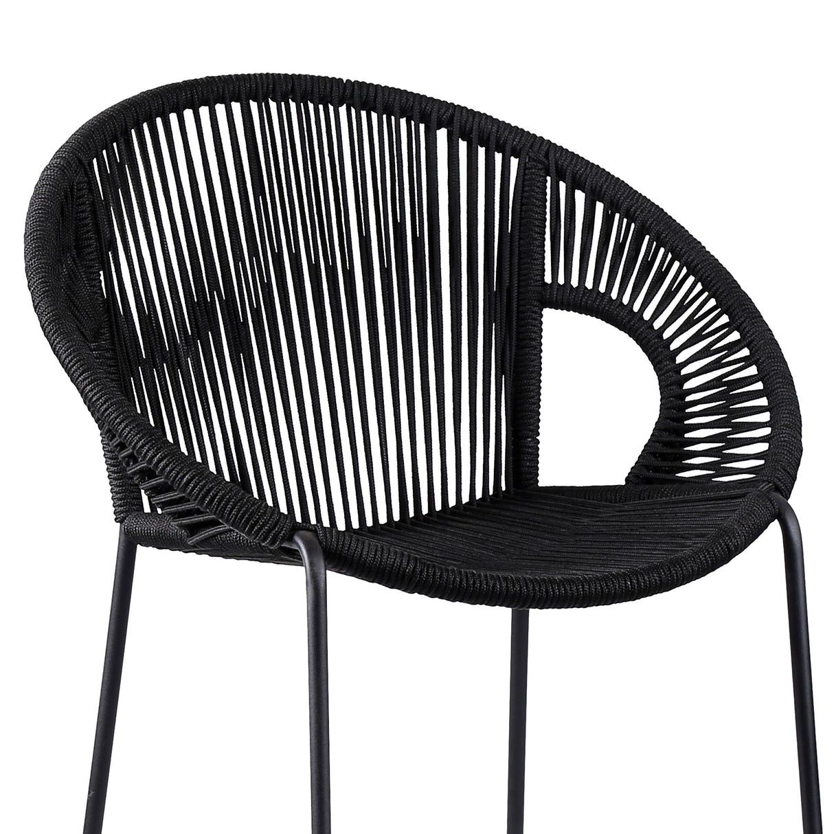 Acapulco - 30" Indoor Outdoor Steel Bar Stool With Rope Set of 2