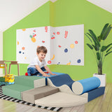 Soft Climb And Crawl Foam Playset 6 In 1, Soft Play Equipment Climb And Crawl Playground For Kids, Kids Crawling And Climbing Indoor Active Play Structure - Colorful