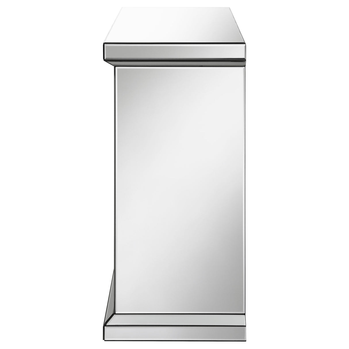 Gilmore Mirrored Freestanding Electric Fireplace, Silver