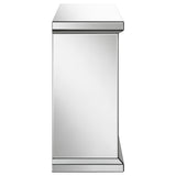 Gilmore Mirrored Freestanding Electric Fireplace, Silver