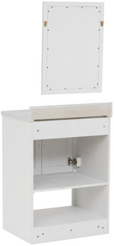 Linon Barkley White 25" Vanity with Mirror