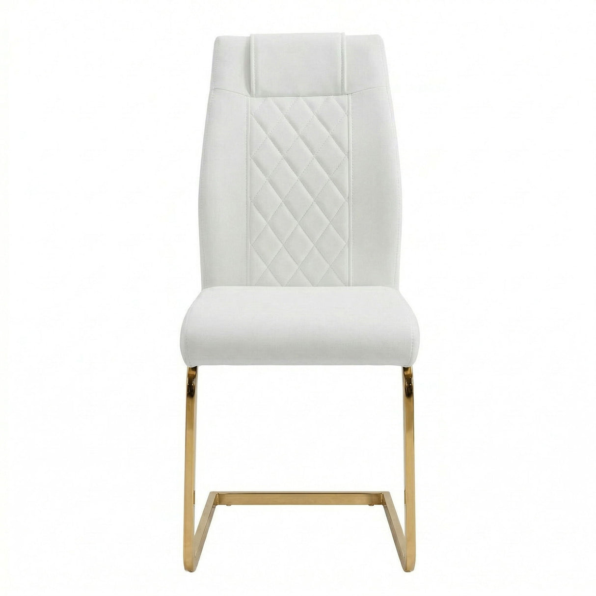 High Back Dining Chairs For Dining & Kitchen Room (Set of 4) - Golden / White