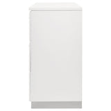 Dulcey - 6 Drawer Dresser With Accents, Bedroom Storage - Gloss White