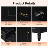 Bathroom Vanity With Sink, Flip-Out Top Drawer, Soft Close Doors, 2 Storage Drawers