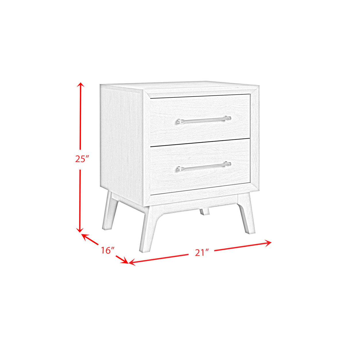 Westland - 2-Drawer Nightstand - Almond