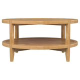 Isbell - Round Table With Storage Shelf